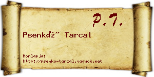 Psenkó Tarcal névjegykártya